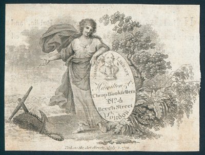 Shakespeare Bibliothek, Visitenkarte von English School