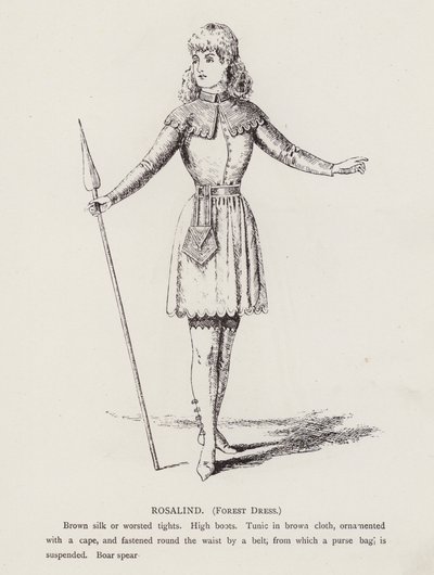 Shakespeares Wie es euch gefällt: Rosalind, Waldkleid von English School