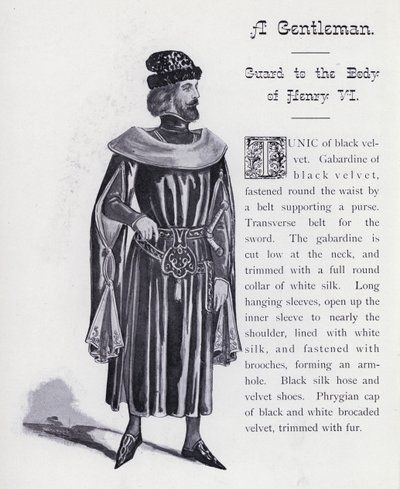 Shakespeares König Richard III: Ein Gentleman, Wache des Körpers von Heinrich VI von English School
