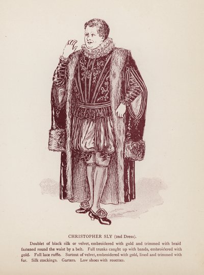 Shakespeares Der Widerspenstigen Zähmung: Christopher Sly, 2. Kostüm von English School