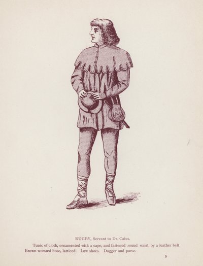 Shakespeares Die lustigen Weiber von Windsor: Rugby, Diener von Dr. Caius von English School