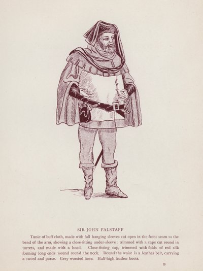 Shakespeares Die lustigen Weiber von Windsor: Sir John Falstaff von English School