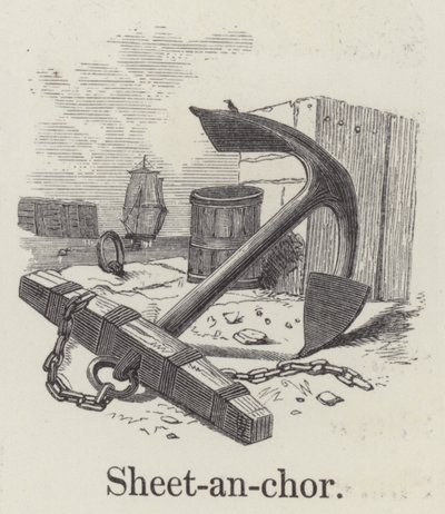Hauptanker (Gravur) von English School