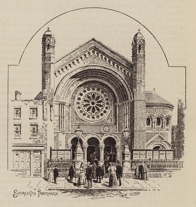 Shoreditch Tabernacle (Stich) von English School