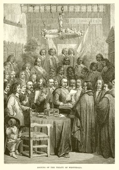 Unterzeichnung des Westfälischen Friedens von English School