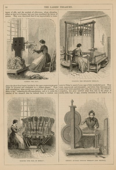 Seidenproduktion von English School