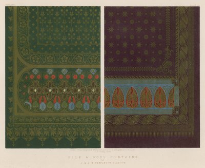 Seiden- und Wollvorhänge von J. und J.S. Templeton, Glasgow von English School