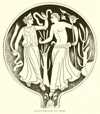 Silvanus (Silviano) und Nymphe von English School