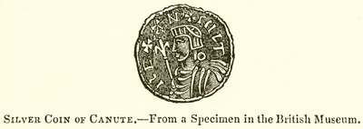 Silbermünze von Knut von English School