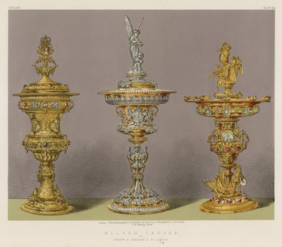 Silberne Tazzas von English School
