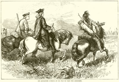 Sir Alexander Cumming auf dem Weg zu den Cherokee von English School