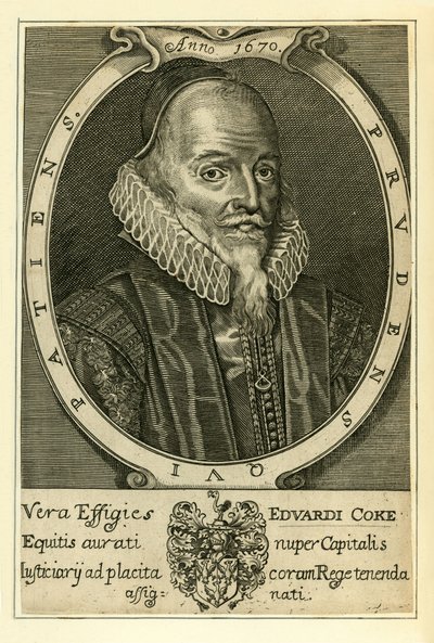 Sir Edward Coke von English School
