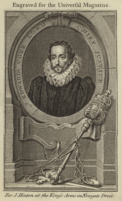 Sir Edward Coke, Oberster Richter von English School