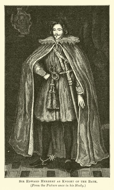 Sir Edward Herbert als Ritter des Bades von English School
