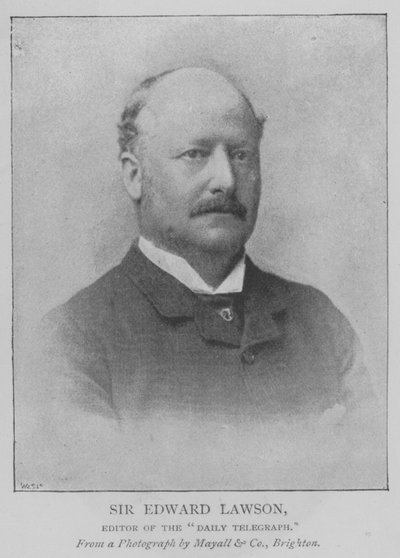 Sir Edward Lawson, Herausgeber des "Daily Telegraph" (Gravur) von English School
