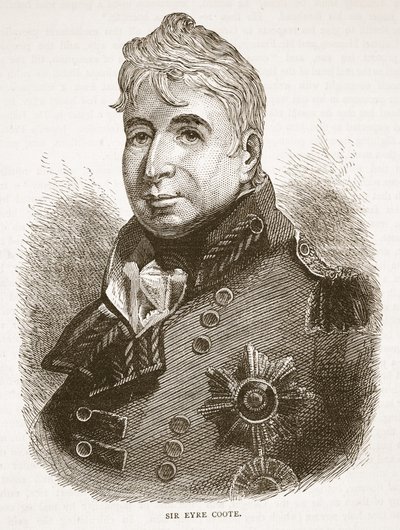Sir Eyre Coote, Illustration aus Cassells Illustrierter Geschichte Indiens von James Grant, veröffentlicht 1879 von English School