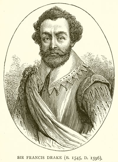 Sir Francis Drake (geb. 1545, gest. 1596) von English School