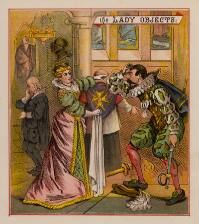 Sir Francis Drake und seine Kobolde (Farblithografie) von English School
