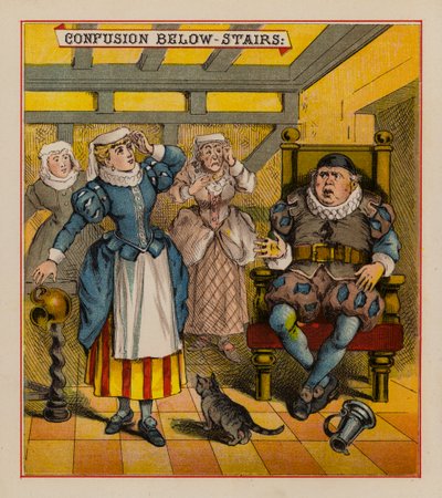 Sir Francis Drake und seine Kobolde (Farblithografie) von English School