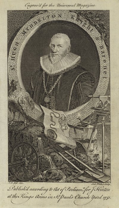 Sir Hugh Myddelton, Ritter und Baronet von English School