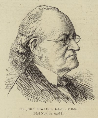 Sir John Bowring, LLD, FRS (Stich) von English School