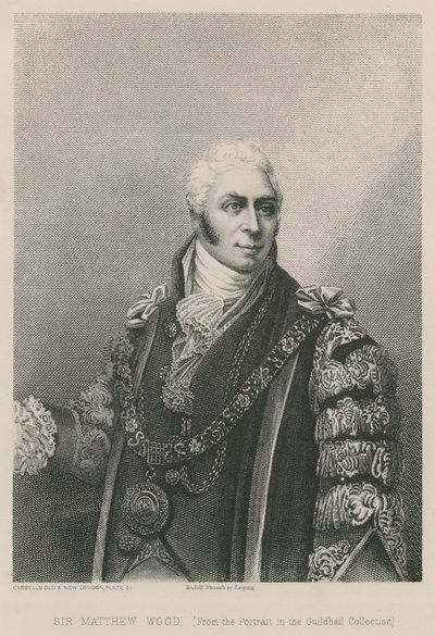 Sir Matthew Wood, Lord Mayor von London, 1809 von English School
