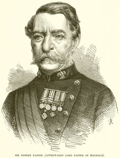 Sir Robert Napier (später Lord Napier von Magdala) von English School