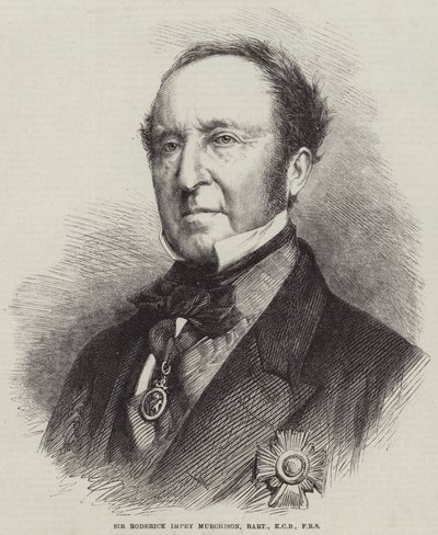 Sir Roderick Impey Murchison, Baronet, KCB, FRS (Stich) von English School