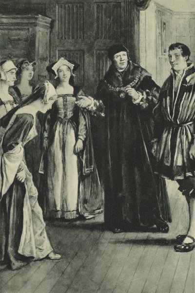 Sir Thomas More bringt Holbein nach Hause von English School