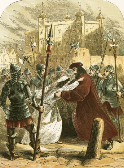 Sir Thomas More auf dem Weg zur Hinrichtung von English School