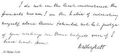 Sir Walter Scott von English School