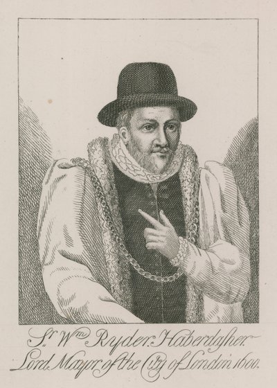 Sir William Ryder, Haberdasher, Lord Mayor von London, 1600 von English School