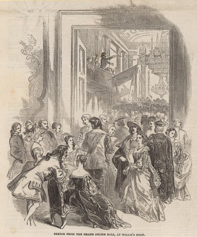 Skizze aus dem Grand Polish Hall in Willis