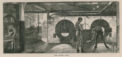 Skizzen in der Telegraph Street - Der Maschinenraum von English School