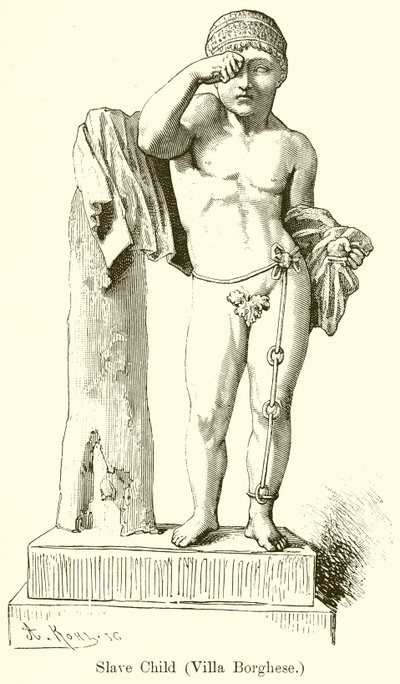 Sklavenkind (Villa Borghese) (Gravur) von English School