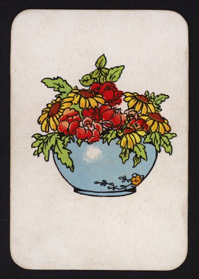 Snap-Spielkarte: Schale mit Blumen von English School