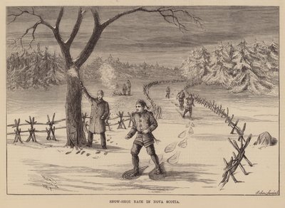 Schneeschuhrennen in Nova Scotia von English School