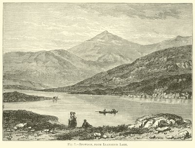 Snowdon, vom Llanberis-See aus von English School