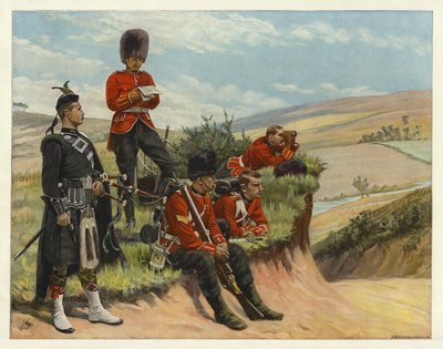 Soldaten beobachten und warten von English School