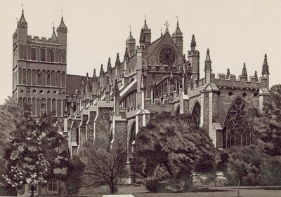 Südostansicht, Kathedrale von Exeter von English School