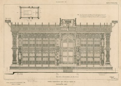 Südansicht des Bildschirms um das Grab von König Heinrich VII. von English School