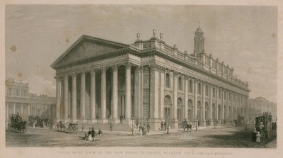 Südwestansicht der neuen Royal Exchange, London von English School