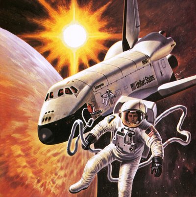 Raumanzug, wie 1977 vorgestellt von English School