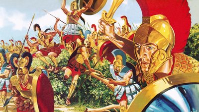 Spartanische Krieger von English School