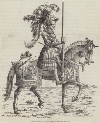 Exemplar eines Holzstichs, 1518, Triumphs of Maximilian von English School