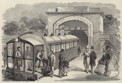Eisenbahn mit Luftdruck in London von English School
