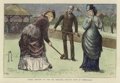 Frühjahrstreffen des All England Croquet Club in Wimbledon von English School