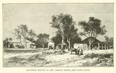 Squatter-Station auf den Darling Downs, New South Wales von English School