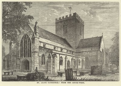 Kathedrale von St. Asaph, von Südwesten von English School