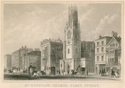 St Dunstans Kirche, Fleet Street, London von English School